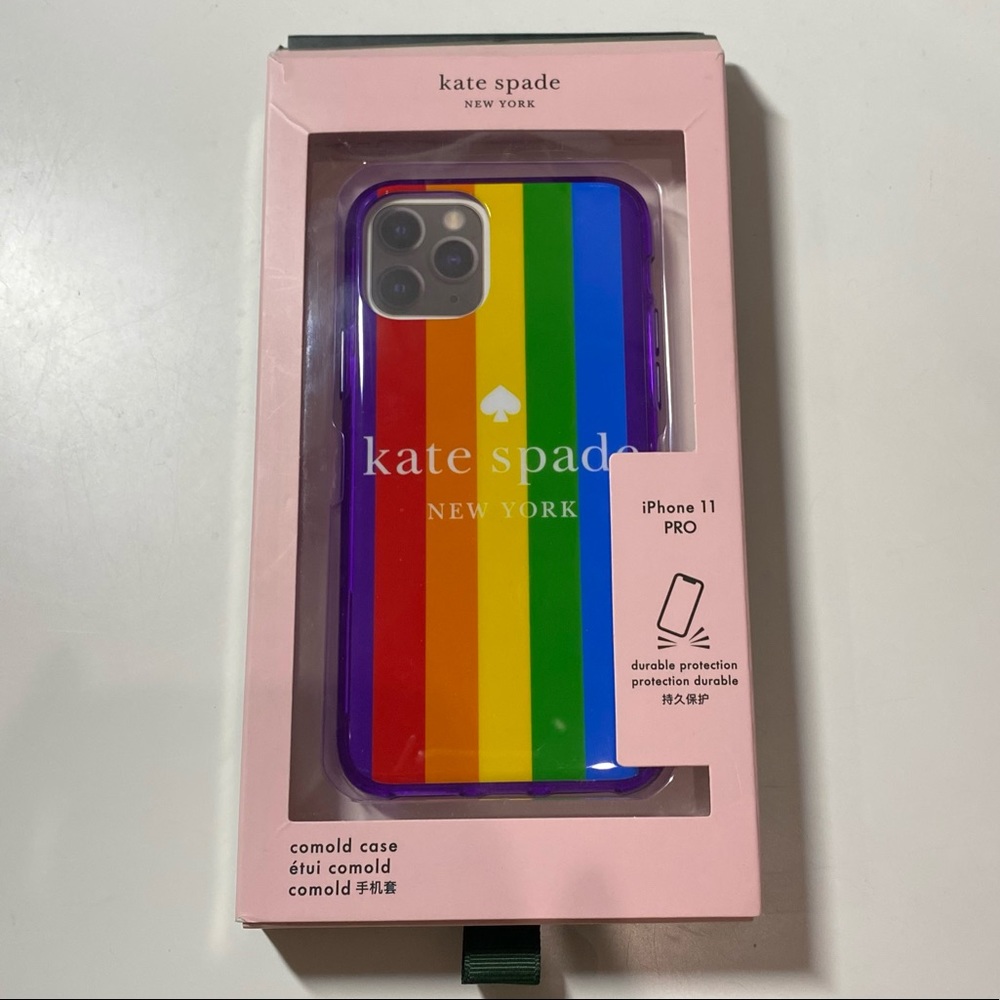 2/$10 NWT Kate Spade Rainbow iPhone 11 PRO Phone Case